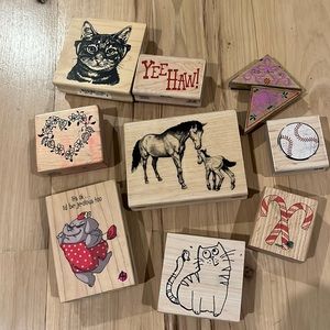 Assortment Collection Of Stamps for Scrapbooking Crafts